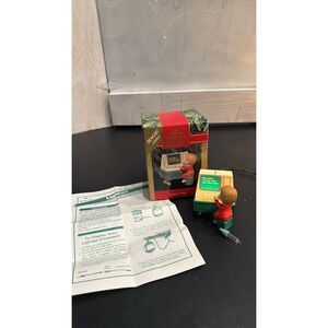 1990 Hallmark Keepsake  Letter To Santa Magic Light Ornament  Works Christmas